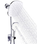 9 Inch Adjustable Rain Shower Head and High Pressure Handheld Spray Combo With Holder And Leakproof Hose Dual Showerhead System