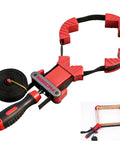 13 Ft Belt Band Clamp For Woodworking Quick Release Frame Clamp with 90 Degree Corner Pieces and black strap visible