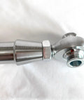 Right Hand Thread 1/2 Inch Heim Joint Rod End Kit For 1 Inch OD Chromoly With Jam Nut Bung And Spacers For Suspension And Steering UTV Rock Crawler Hot Rod Johnny Joint, shown with jam nut and bung