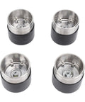 Four boat trailer bearing protector caps with dust cover stainless steel guard for 1.980 inch diameter wheel bearings dual seal