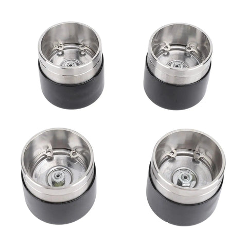 4 Pack Stainless Steel Boat Trailer Bearing Protector Caps With Dust Cover Dual Side Shielding 1.98 Inch Diameter Enhanced Guard