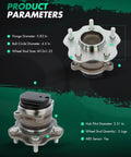 Rear Wheel Hub Bearing Assembly Fits Nissan Rogue 2008 Through 2013 And Rogue Select 2014 Through 2015 With 5 Lugs ABS FWD 512398