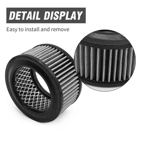 Close-up of Top Notch Replacement Air Filter 32170979 for Ingersoll Rand Compressors, highlighting filter texture and design.