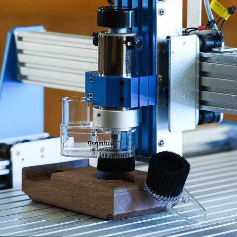 Dust Shoe For CNC Router 52mm Spindle Motors Clear ABS Shield, Fits Most 300W-500W Machines on CNC setup