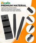 Three Piece Pocket Chainsaw Breaker Set For Chain Repair And Mending Rivet And Link Removal Tool Punch And Joiner Pro Grade Kit With Premium Carbon Steel Construction For Tough Field Work On The Go with tool details