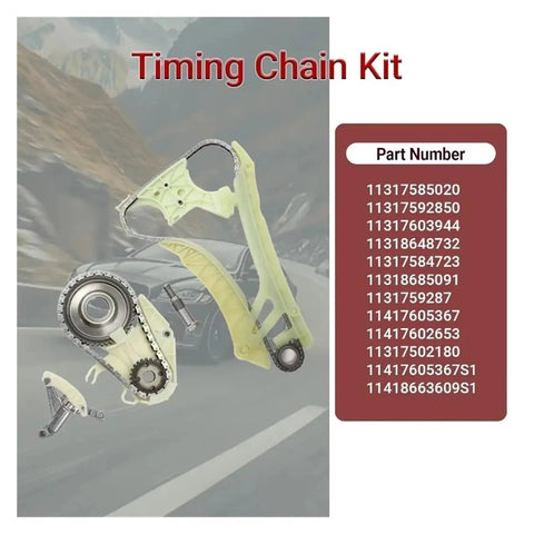 Solid 10 Pc N20B20 Timing Chain Kit With Oil Pump Drive For BMW X1 328i 428i 228i 2 0L Engines Built To Last And Keep Your Ride Smooth Like A Boss Without Breaking The Bank, timing chain parts with guides and sprockets
