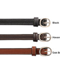 Black, Havana, and Oak Brown Genuine Leather Spur Straps For Horse Riding Adjustable Old School English Style For Boots And Spurs