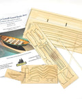 Shipwright Series 3 Kits Trio With Tools For Adults Learn As You Build Fully Planked Historic Wooden Ship Models kit components