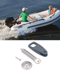 Outboard Transom Clamp Kit With Secure Screw Handle Lock Prevent Loosening Fits 15HP 30HP And 40HP Boat Motors