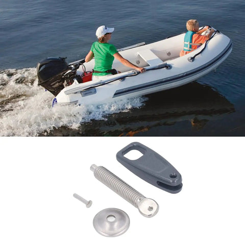 Outboard Transom Clamp Kit With Secure Screw Handle Lock Prevent Loosening Fits 15HP 30HP And 40HP Boat Motors