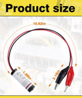 HVAC 24V Short Finder Tool With Red LED Indicator Easy Quick Pinpoint Short Circuit In 24 VAC Circuits Resettable Fuse Kit Lightweight Circuit Tester For Fast Diagnostics And Auto Reset, 10.82in lead