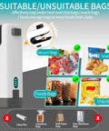 Rechargeable Mini Bag Sealer Three In One With Cutter And LED Flashlight Magnetic Base for sealing various snack bags