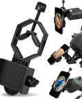Smartphone Telescope Adapter Mount Universal Clip For Telescopes Spotting Scopes Microscopes Monocular Binoculars Durable Metal Build
