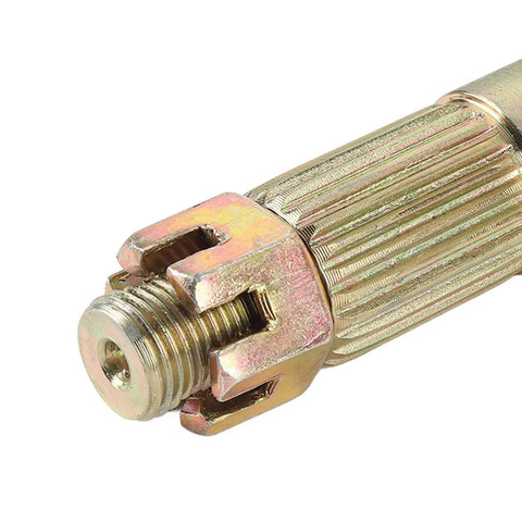 Close-up of 26 Inch 23T Rear Live Axle For Go Kart Quad And Drift Trike Beefed Up From High Strength Steel Alloy For Maximum Riding Stability