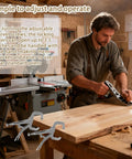 Man woodworking with adjustable welding pliers, 12 Pack 6 Inch Locking C Clamps With Swivel Pads And Regular Tips nearby