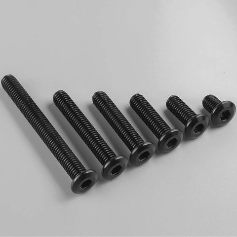 Ready To Rock With This 30 Pack M6 1.0 X 10Mm Flat Head Hex Socket Bolts Set Crafted From Rugged 304 Stainless Steel Featuring Corrosion Resistance And An Included Hex Key, featuring various lengths.