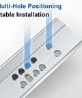 Two Third Extension Drawer Runners With Heavy Duty Soft Close Undermount Slides For Smooth Quiet Operation, Ball Bearing Rails, Durable Steel Tracks And Full Extension To Max Out Your Drawers. multi-hole steel drawer runner with stable installation