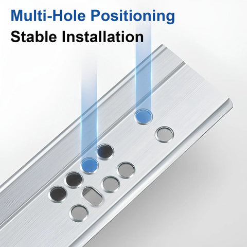 Two Third Extension Drawer Runners With Heavy Duty Soft Close Undermount Slides For Smooth Quiet Operation, Ball Bearing Rails, Durable Steel Tracks And Full Extension To Max Out Your Drawers. multi-hole steel drawer runner with stable installation