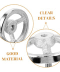 Close-up of Crank Handle Handwheel for Lathe Carbon Steel Revolving Knob Edge Design, showcasing material and details.