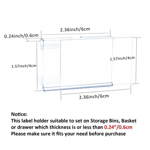 Clear Plastic Label Clips For Wire Shelves With 50pcs Merchandise Tags Transparent Storage Markers Legit No Fuss Setup For Busy Retail Shops And Home Organizing Vibes