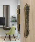 Antique Bronze 10 Inch Sliding Barn Door Handle No Drilling Two Sided Design Easy Install Rustic Pull For Interior Doors