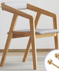Top Notch Brass Screw Covers And Decorative Caps Set With Mirror Finish Hardware Kit and Self Tapping Screws for a wooden chair.