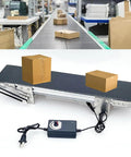Automatic Conveyor Belt With 10x50cm PVC Wear Resistant Belt And Adapter Adjustable Speed And Super Powerful Motor For Food Processing Applications Delivers Smooth Transmission And Significantly Boosts Work Efficiency