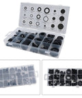 125 Piece Rubber Grommets Kit With Open And Closed Grommets And Storage Case For Cable And Wiring Projects, Automotive And Marine Electrical, DIY Home Improvement Gear For Quick, Clean Wire Runs. Transparent case with assorted black rubber grommets