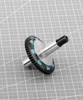 Beefed Up 55T Slipper Set With Slipper Shaft 0.8Mod Slipper Clutch Spur Gear on grid background, RC upgrade part