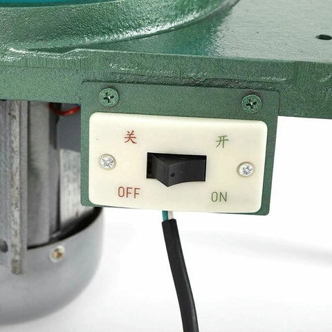 Close-up of the Faceting Machine With Digital Display 180W Jade Grinding Jewelry Lapidary Polishing Device power switch.