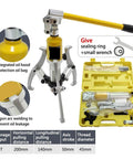 Pro Level Hydraulic Puller 5 Ton Capacity With Swappable Two And Three Claw Jaws Heavy Duty Bearing Hub Remover showing integrated oil hood.