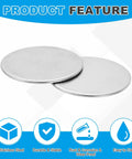 Stainless Steel Round Disc Blanks 30mm Diameter 4mm Thick Engraving Ready 12 Pack displayed with durability features