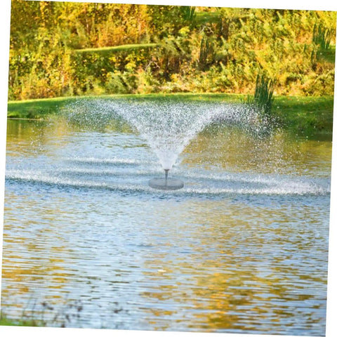 1.6W Solar Pond Fountain Pump For Ponds Gardens Aquariums And Hydroponics High Flow 200L Per Hour With 60cm Spray in operation