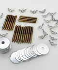 20 Piece Pro Grade Bird Cage Screw Set With Wing Nuts For Rapid Perch Mounting, heavy duty metal screws and wing nuts arrangement.