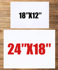 10 Pack 18x24 Heavy Duty Corrugated Plastic Yard Signs With Sturdy H Stakes For Estate Sales Garage Sales Parties Weddings Birthdays Campaigns And Parking Make Your Own Outdoor Sign Kit size comparison