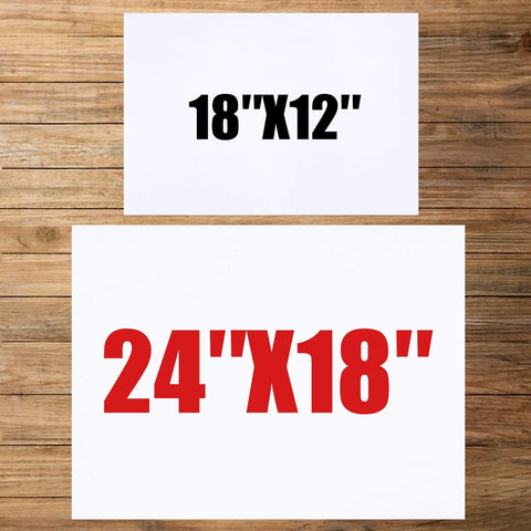 10 Pack 18x24 Heavy Duty Corrugated Plastic Yard Signs With Sturdy H Stakes For Estate Sales Garage Sales Parties Weddings Birthdays Campaigns And Parking Make Your Own Outdoor Sign Kit size comparison