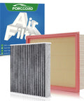 Cabin And Engine Air Filter Replacement For Nissan Pathfinder 3.5L 2022 2023 2024 2025 2026 And Infiniti QX60 3.5L 2022 2023 2024 2025 2026 With Part Numbers 272775NA1A And 16546-6TA0A Car Accessories in packaging