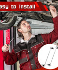 Mechanic inspecting car with 2 Pack Front Stabilizer Sway Bar Links For 2003 To 2019 Corolla, Matrix, Prius, Scion TC, Pontiac Vibe