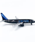 United Black Livery Airplane Model For Desktop Decor And Collecting Dope Desk Display Durable ABS Plastic And Alloy Mini Aircraft