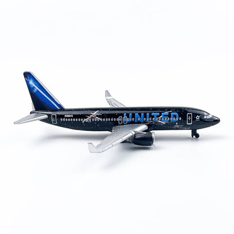United Black Livery Airplane Model For Desktop Decor And Collecting Dope Desk Display Durable ABS Plastic And Alloy Mini Aircraft
