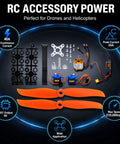 Pro Grade 2212 KV1400 Motor With 40A XT60 ESC SG90 Servo And 8060 Prop Kit for RC drones, includes motor, ESC, servo, props