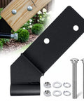 Knee Brace Hardware Kit 1.25 Inch Knee Bracket Compatible, 9-piece set with bolts, washers, and nuts for timber projects.