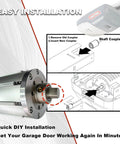 Stainless Steel Drive Screw Coupler Replacement For Garage Door Opener All Metal Direct Replacement For Screw Drive Rail Heavy Duty Genie Repair Part No Fuss Install Long Lasting Performance 1 Piece, installed on Genie opener shaft