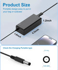 Plug And Play Replacement Monitor Power Cord DC 14V 4A That Works With SyncMaster LCD LED Monitors And TVs 15 Inch To 32 Inch For CF390 CF391 CF396 CF398 Series, black adapter