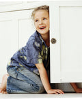 Child looking out from a cabinet with Two Pack Vintage Rose Flower Cabinet Knobs For Kitchen Cabinets And Furniture Decorative Drawer Pull Handles For Dresser Cupboards Wardrobes Easy Open And Close