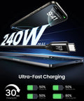 Ultra Fast USB4 Thunderbolt 4 Cable 1ft 40Gbps Data Transfer 240W PD Charging 8K60Hz Ready Perfect For Docks External GPUs Laptops Monitors And High Power Gear, USB-C close-up