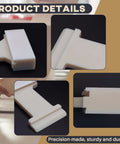 Detailed close-up of 4-in-1 Nylon Tapping Block Kit For Laminate And Wood Flooring Installation showing slot shapes and edges.