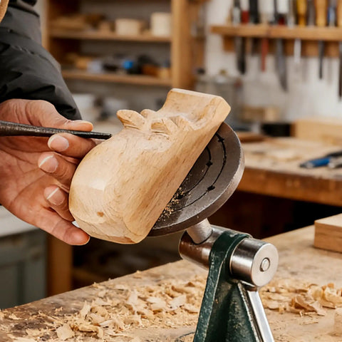 Rock Solid Carving Vise With 5 Inch Faceplate For Woodworking Projects Mount To Your Workbench For A Secure Hold In Use