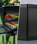 Heavy Duty 3 Inch Weld On Hinges 4 Pack With Grease Fittings Tough As Nails Carbon Steel on BBQ smoker side view.