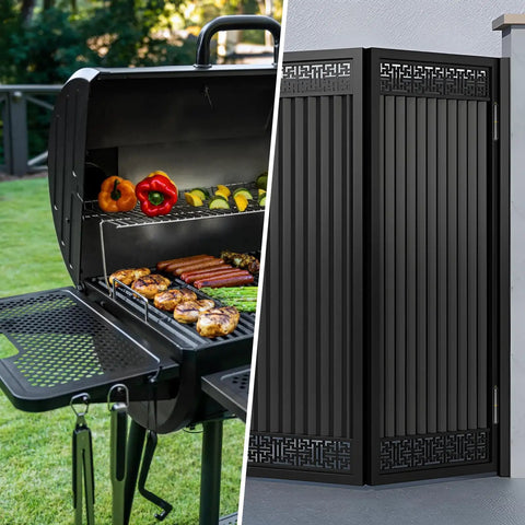 Heavy Duty 3 Inch Weld On Hinges 4 Pack With Grease Fittings Tough As Nails Carbon Steel on BBQ smoker side view.